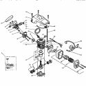 Motor Breakdown Diagram and Parts List for 358351060  Craftsman Chainsaw