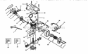 Engine Diagram and Parts List for 358351062  Craftsman Chainsaw