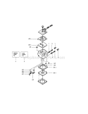 Carburetor Diagram and Parts List for 358351143  Craftsman Chainsaw