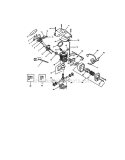 Cylinder / Crankshaft Diagram and Parts List for 358351161  Craftsman Chainsaw