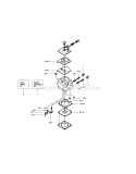Carburetor Diagram and Parts List for 358351162  Craftsman Chainsaw