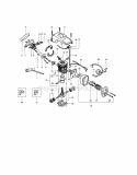 Cylinder / Crankshaft Diagram and Parts List for 358351182  Craftsman Chainsaw