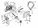 Handle Assembly Diagram and Parts List for 358351240  Craftsman Chainsaw