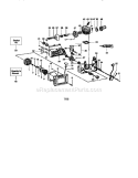 Engine Diagram and Parts List for 358351241  Craftsman Chainsaw
