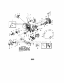 Chassis / Bar / Handle Diagram and Parts List for 358351810  Craftsman Chainsaw