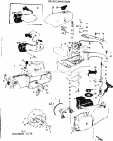 Main Frame Diagram and Parts List for 358352090  Craftsman Chainsaw