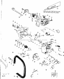 Engine Diagram and Parts List for 358352090  Craftsman Chainsaw