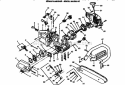 Chainsaw Diagram and Parts List for 358352161  Craftsman Chainsaw