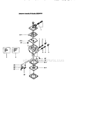 Carburetor Diagram and Parts List for 358352162  Craftsman Chainsaw