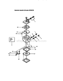Carburetor Diagram and Parts List for 358352180  Craftsman Chainsaw