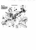 Chainsaw Diagram and Parts List for 358352181  Craftsman Chainsaw