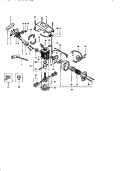 Engine Diagram and Parts List for 358352181  Craftsman Chainsaw