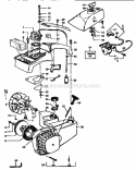 Main Frame Diagram and Parts List for 358352360  Craftsman Chainsaw