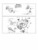 Clutch Diagram and Parts List for 358352660  Craftsman Chainsaw
