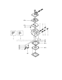 Carburetor Diagram and Parts List for 358352680  Craftsman Chainsaw