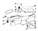 Sharping Arm Diagram and Parts List for 358353660  Craftsman Chainsaw