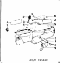 Page G Diagram and Parts List for 358353662  Craftsman Chainsaw