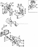 Main Frame Diagram and Parts List for 358354870  Craftsman Chainsaw