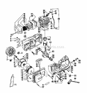 Engine Diagram and Parts List for 358354871  Craftsman Chainsaw