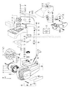 Flywheel_Assembly Diagram and Parts List for 358355051  Craftsman Chainsaw