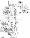 Main Frame Diagram and Parts List for 358355140  Craftsman Chainsaw