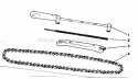 Maintenance Accessories Diagram and Parts List for 358356080  Craftsman Chainsaw