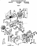 Flywheel Assembly Diagram and Parts List for 358356100  Craftsman Chainsaw