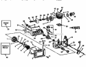 Cylinder Assembly Diagram and Parts List for 358356333  Craftsman Chainsaw