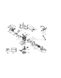 Cylinder / Shield / Crankshaft Diagram and Parts List for 358360180  Craftsman Chainsaw