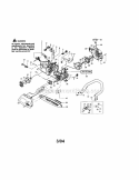 Chain / Bar / Fan Housing Diagram and Parts List for 358360260  Craftsman Chainsaw