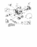 Chain / Bar / Housing / Handle Diagram and Parts List for 358360380  Craftsman Chainsaw