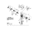 Cylinder / Shield / Crankshaft Diagram and Parts List for 358360681  Craftsman Chainsaw
