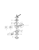 Carburetor Diagram and Parts List for 358360820  Craftsman Chainsaw