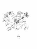 Chassis / Housing / Chain / Bar Diagram and Parts List for 358360821  Craftsman Chainsaw