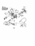 Chassis / Handle / Bar Diagram and Parts List for 358360831  Craftsman Chainsaw