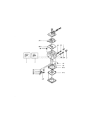 Carburetor Diagram and Parts List for 358360850  Craftsman Chainsaw