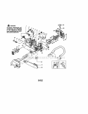 Chassis / Bar / Hanle Diagram and Parts List for 358360870  Craftsman Chainsaw