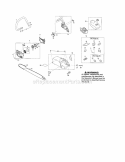 Handle / Bar / Chain Brake Diagram and Parts List for 358362181  Craftsman Chainsaw