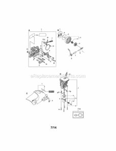 Page A Diagram and Parts List for 358381800  Craftsman Chainsaw