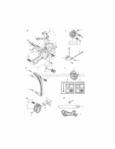 Page C Diagram and Parts List for 358381800  Craftsman Chainsaw