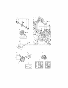 Page B Diagram and Parts List for 358382000  Craftsman Chainsaw