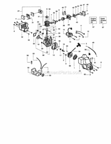 Part Location Diagram of 530069994 Craftsman Carburetor Adapter