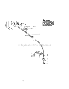 Page A Diagram and Parts List for 358745190  Craftsman Trimmer