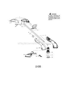 Page A Diagram and Parts List for 358745320  Craftsman Trimmer
