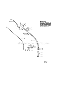 Page A Diagram and Parts List for 358745530  Craftsman Trimmer