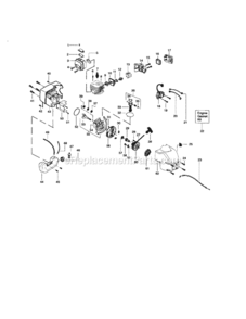 Page B Diagram and Parts List for 358745531  Craftsman Trimmer