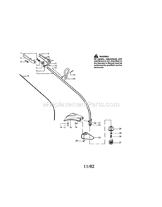 Page A Diagram and Parts List for 358745540  Craftsman Trimmer