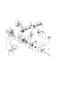 Page B Diagram and Parts List for 358745650  Craftsman Trimmer