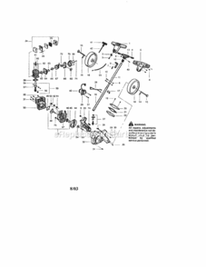 Page A Diagram and Parts List for 358773110  Craftsman Edger