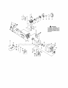 Page B Diagram and Parts List for 358791031  Craftsman Trimmer